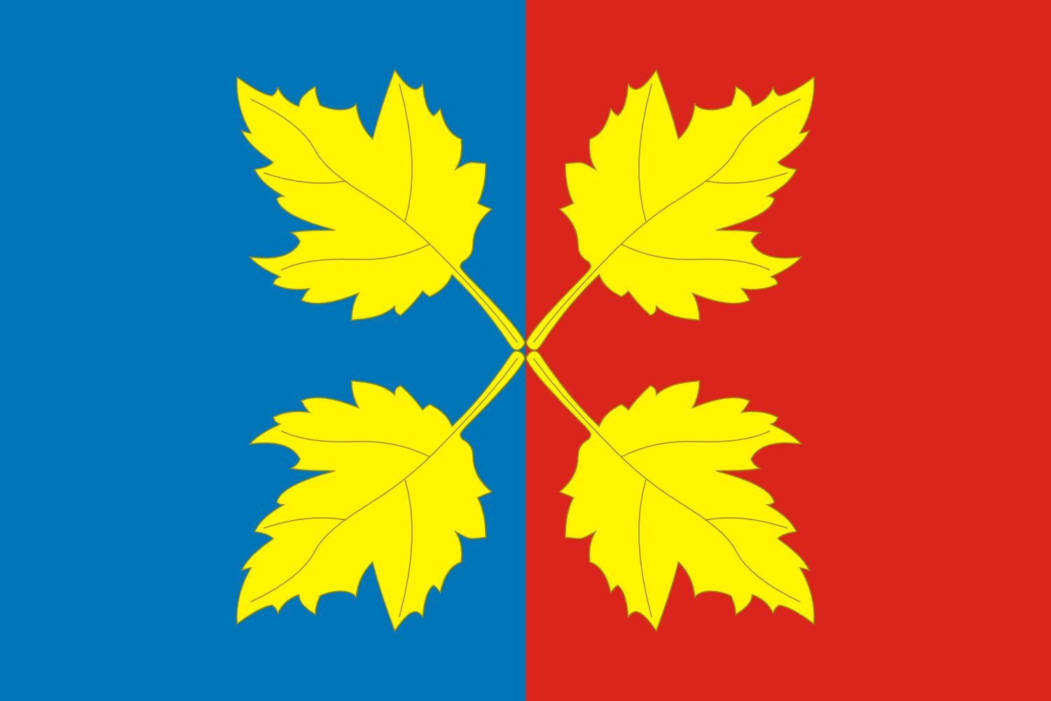 Drapeau Chernigovskoe grand format emblème officiel région de Tcheliabinsk