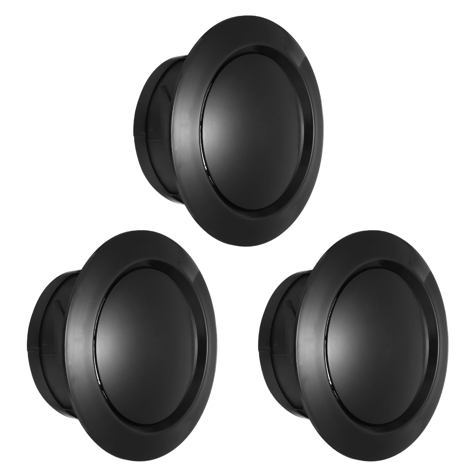 Couverture de sortie d'air réglable 5" noire PATIKIL lot de 3