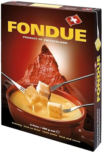 Materhornn Ready-to-Eat Swiss Fondue | Authentic Cheese Fondue Preparation | Quick & Easy Melted Cheese Mix - 400g