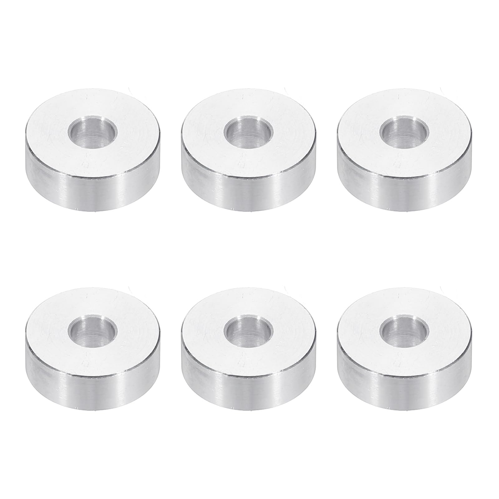 PATIKIL M6 Aluminum Spacers, 6pcs 1/4" x 3/4" Round Metal Spacers for 1/4 or M6 Screw Bolts