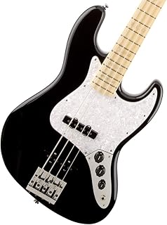 Fender 0197702806 US Geddy Lee Jazz Bass Guitar Maple Neck, Black