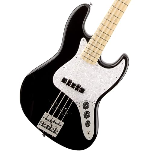 Fender 0197702806 US Geddy Lee Jazz Bass Guitar Maple Neck, Black