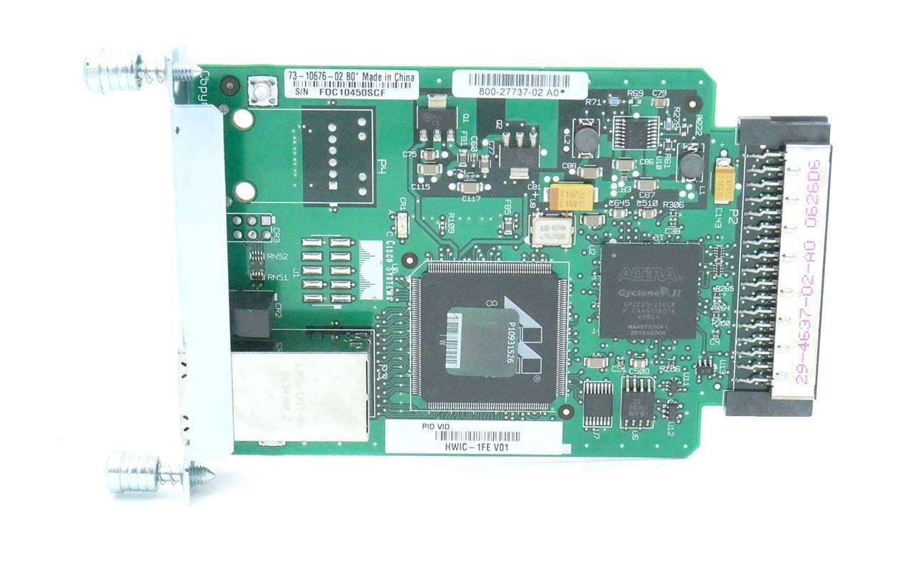 Cisco HWIC-1FE 1-Port Fast Ethernet High Speed WIC Card (Renewed)