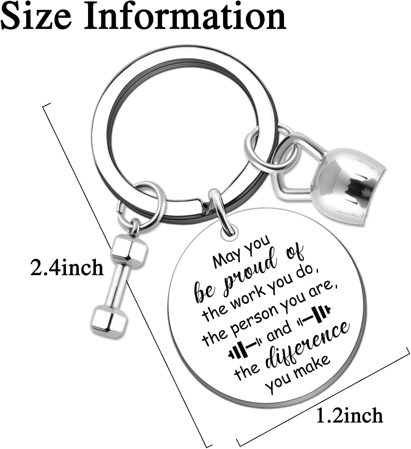 Workout Gifts for Women Fitness Gift Keychains image 3