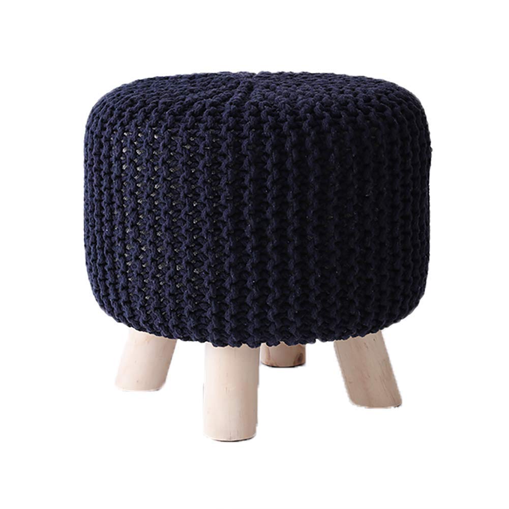 Tabouret repose-pieds rond pour soulager les jambes lourdes au salon