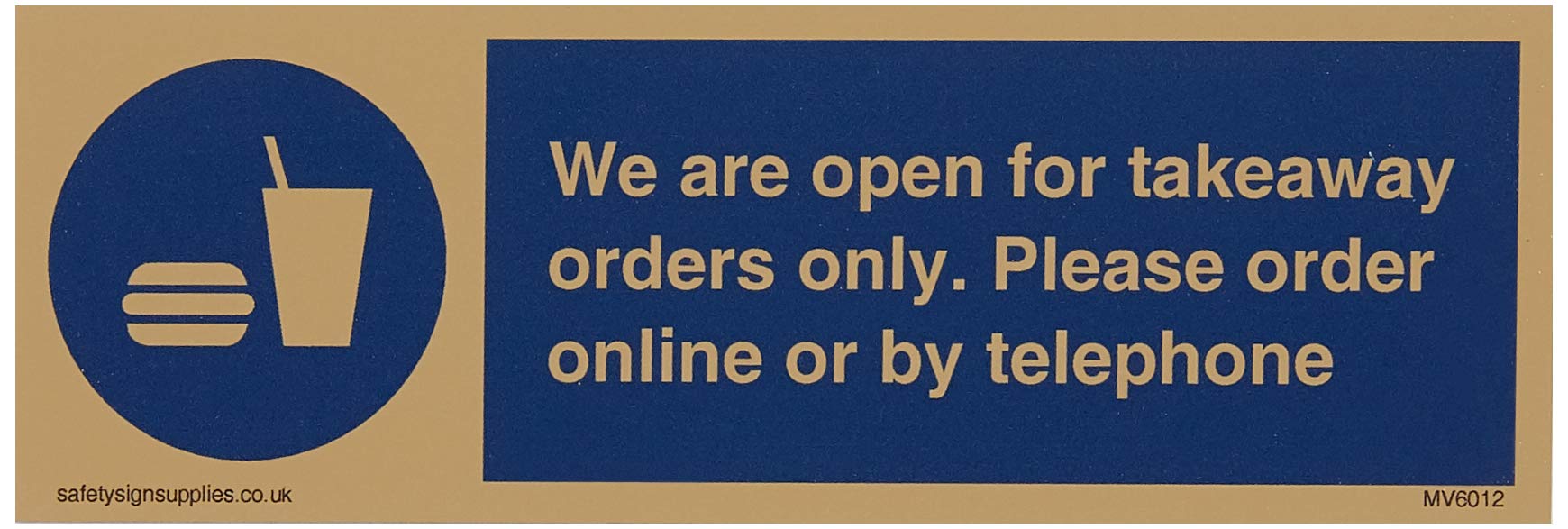 We are open for takeaway orders only. Please order online or by telephone