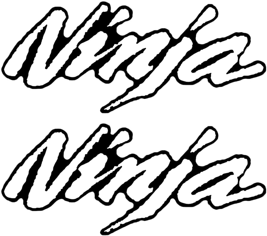 iTobest Kawasaki Ninja Decal, Motorcycle Flat Plain Bike