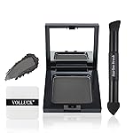 VOLLUCK Root Touch up Powder, Long-lasting Gray Hair Cover up Powder for All Hair Types, Waterproof for Women and Men (Black, 0.42 0unce)
