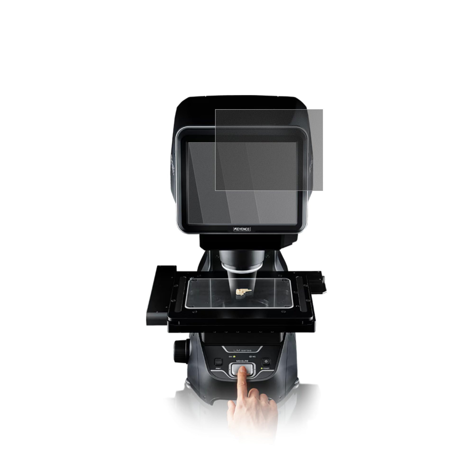 dipos Protector de Pantalla Antiespía para Keyence LM-X1000 | Película protectora mate, filtro de privacidad 4 vías, ajuste perfecto, antiarañazos, sin burbujas, autoadhesivo