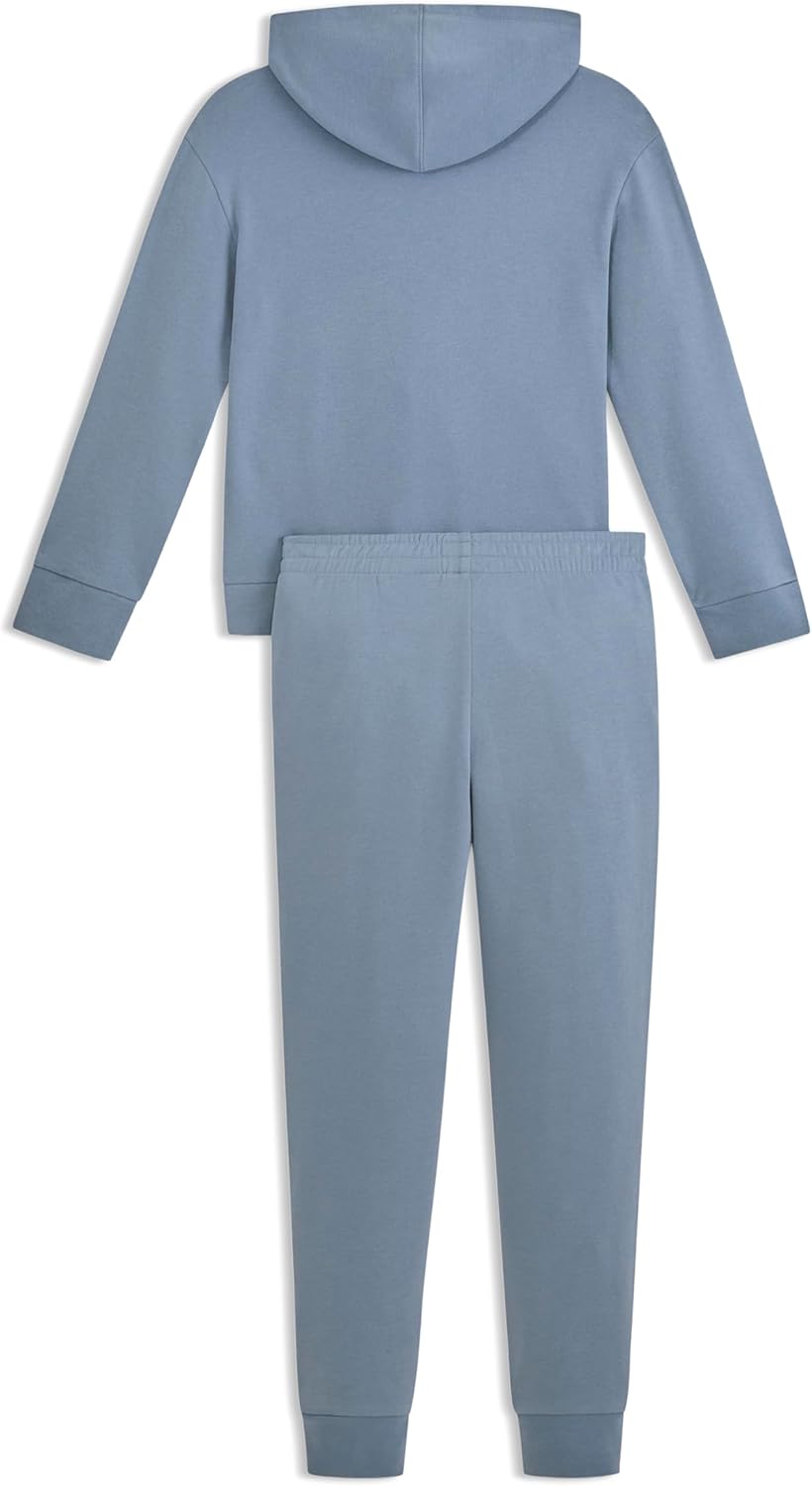 PUMA girls 2 Piece Fleece Set, Pullover Or Zip Up Sweatershirt With Matching Pant - Image 2