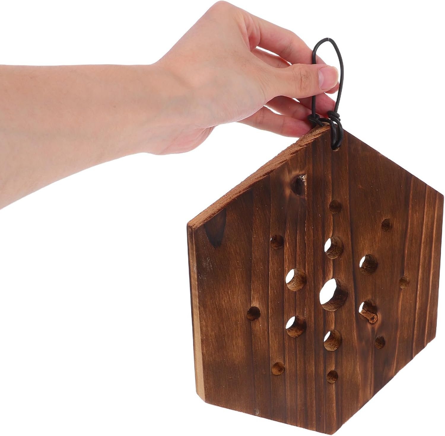 Wooden Fern Mounting Board 2pcs Hexagonal Vertical Plant Wall Display Hanging Plant Holder for Indoor Succulent and Flower Garden