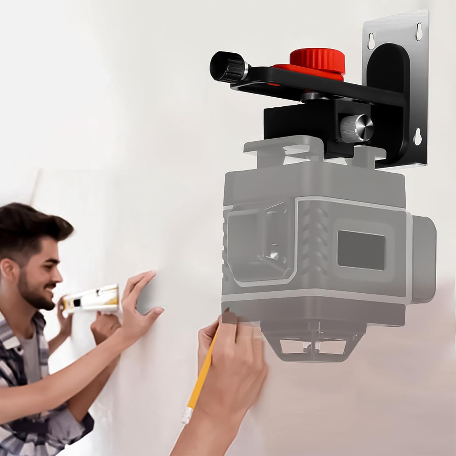 Lasers Level L-shaped Magnetic Bracket Wall Mount Bracket Leveling 1/4Inch Lasers Level Adapters For Lasers Level Fine Tunings Bracket Lasers Level Adapters