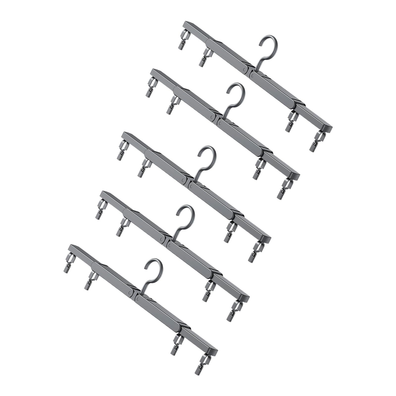 HDOYTXXM Space Efficient 5 Piece Clothes Hanger Set Sturdy Construction Holds Up to 10kg Weight Safely Multi Functional Drying Stand