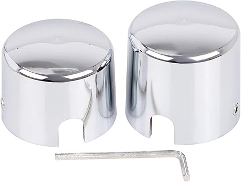XMMT Pair Chrome Aluminum Rear Axle Nut 