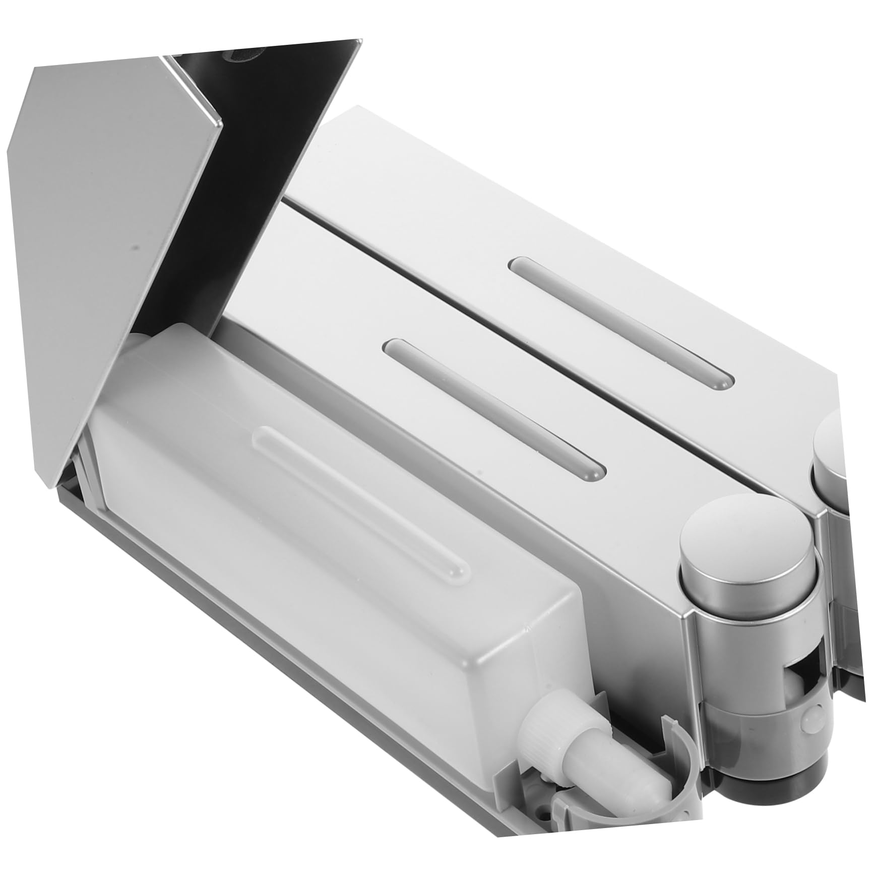 IMIKEYA Dispenser Di Sapone 3 Scomparti Doccia Parete Gel Shampoo Bottiglia Riempibile