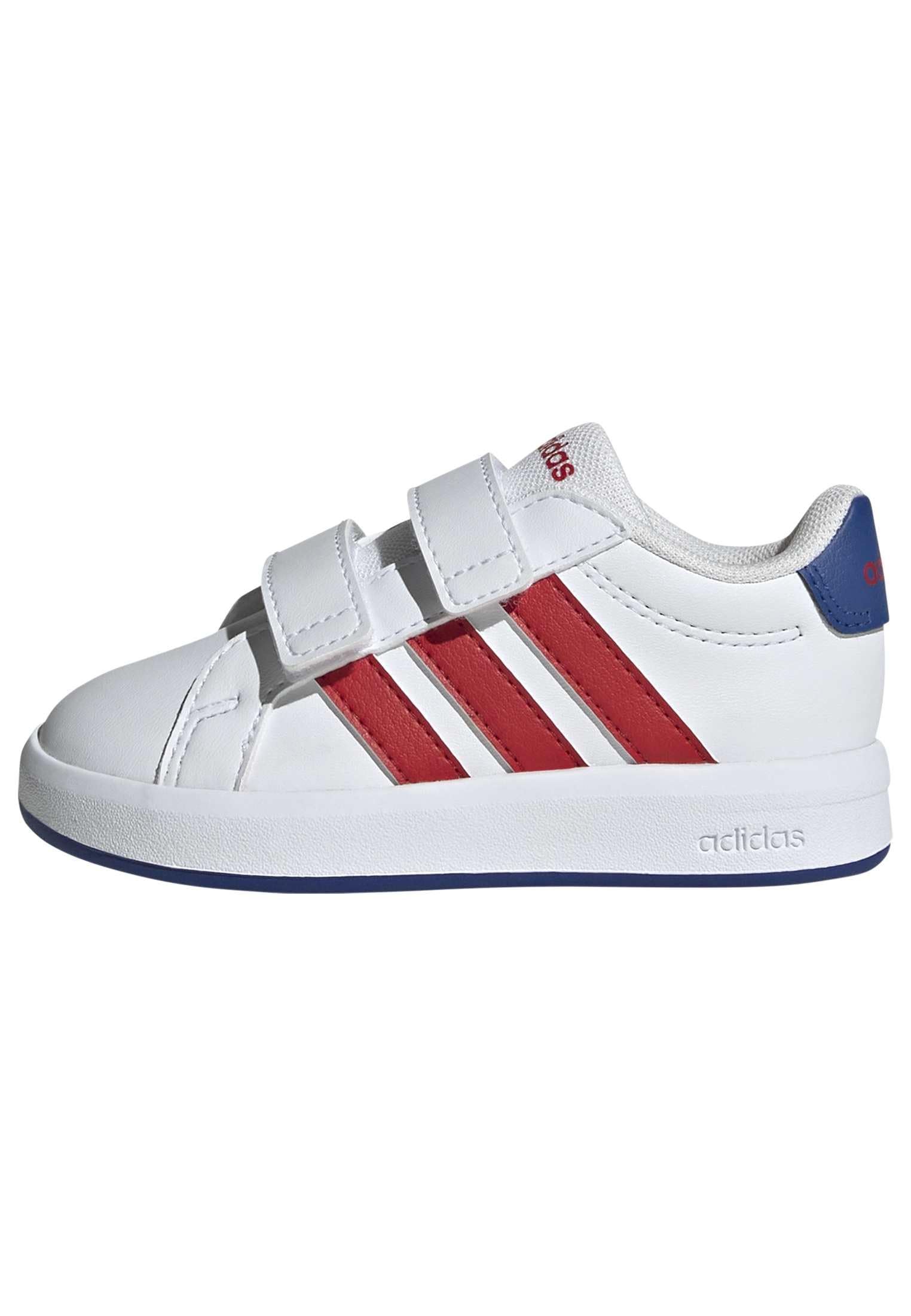 adidas Unisex Baby Grand Court 3.0 Infants Shoes, FTWR White/Team Royal Blue/Better Scarlet, 5.5 UK Child