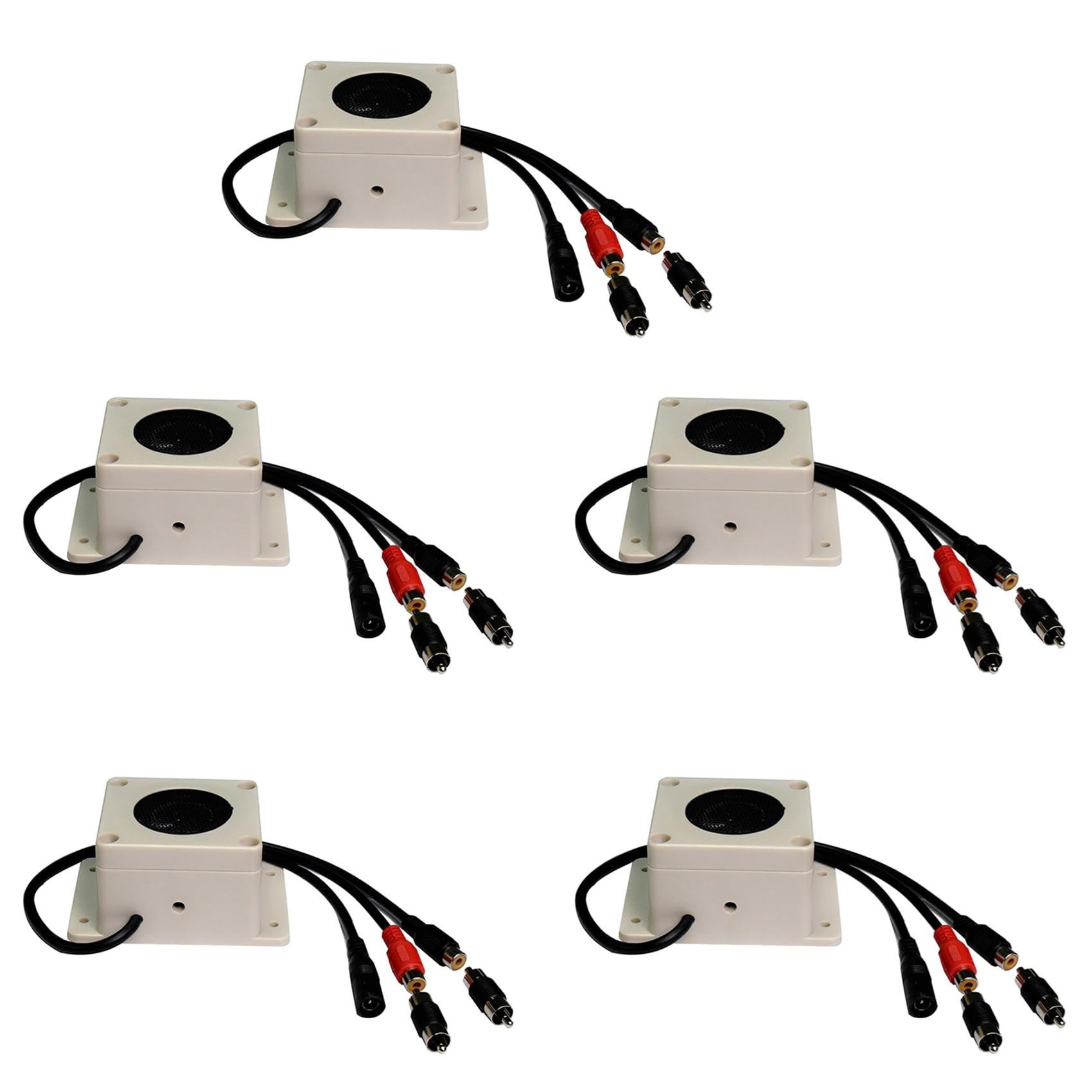 5X Micrófono Impermeable Altavoz en 1 Dispositivo para Cámara de Seguridad Exterior para Cámara IP Grabación de Audio Interfono Bidireccional