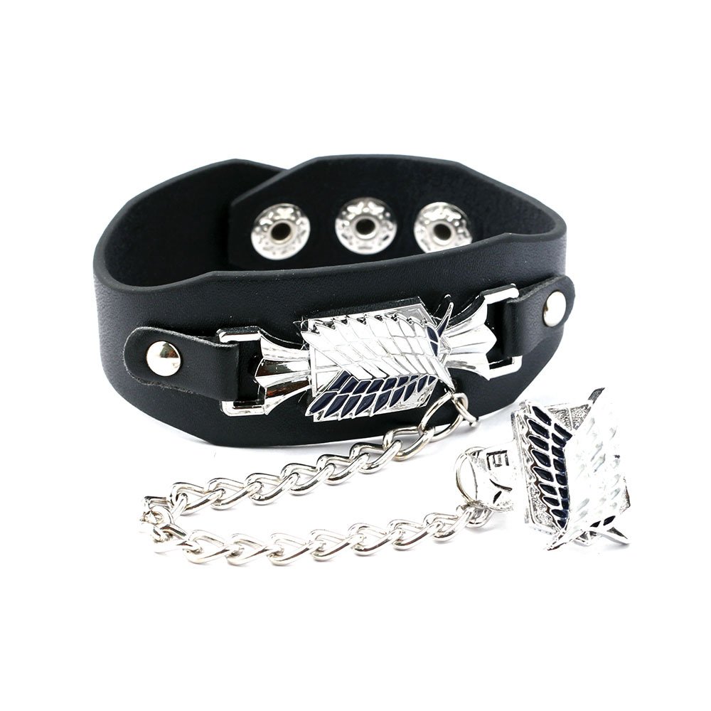 See full amazon price history chart for RVM Jewels Anime Attack of Titan Logo Headband Leather Bracelet & Ring Cosplay Accessory For Boys and Men RVM Jewels Anime Attack of Titan Logo Headband Leather Bracelet & Ring Cosplay Accessory For Boys and Men (B0BCHNY2D3) Amazon Price History, Amazon Price Tracker