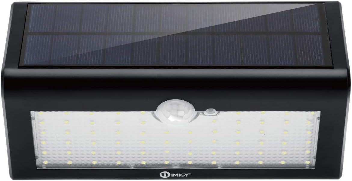 Solar Wall Lights, Motion Light IP65 Waterproof Outdoor Solar Light, Security Light for Garage Patio Deck Yard Garden Driveway Stairs (1-Pack 66 LED)