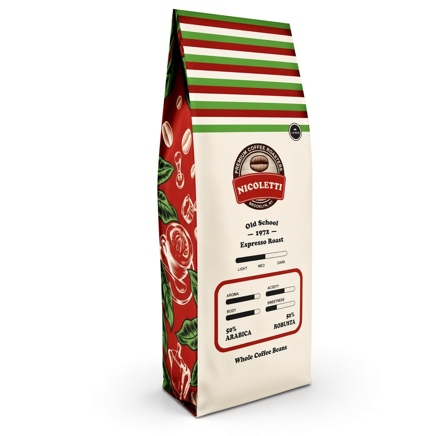 Amazon.com : Nicoletti “Old School 1972” Espresso Roast [Whole