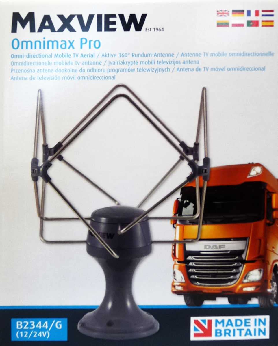 Maxview Omnimax - Antena para Camping (Todas direcciones, 12/24 V)