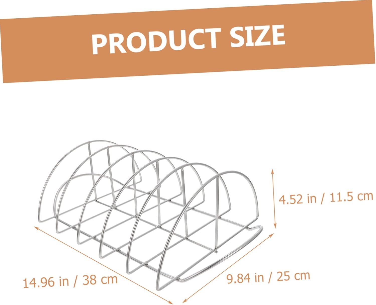 Professional BBQ Rib Rack Grill Accessory for Smoking Fast and Even Cooking for Camping Outdoor Grilling