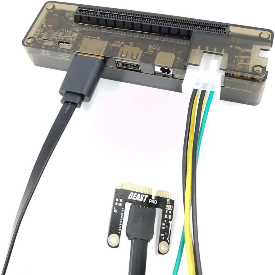 JMT EXP GDC Notebook External PCI-E Discrete Graphics Beast Series External Laptop Docking Station Mini PCI-E/M.2 A Key No Power (Expresscard)