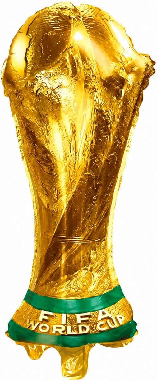 kit 5 Taça Copa Do Mundo FIFA 20″ Decoração Copa Do Mundo Brasil Futebol Festa – Balões Metalizados e Cortina Metalizada Verde Amarelo para Painel Festa Tema Brasil