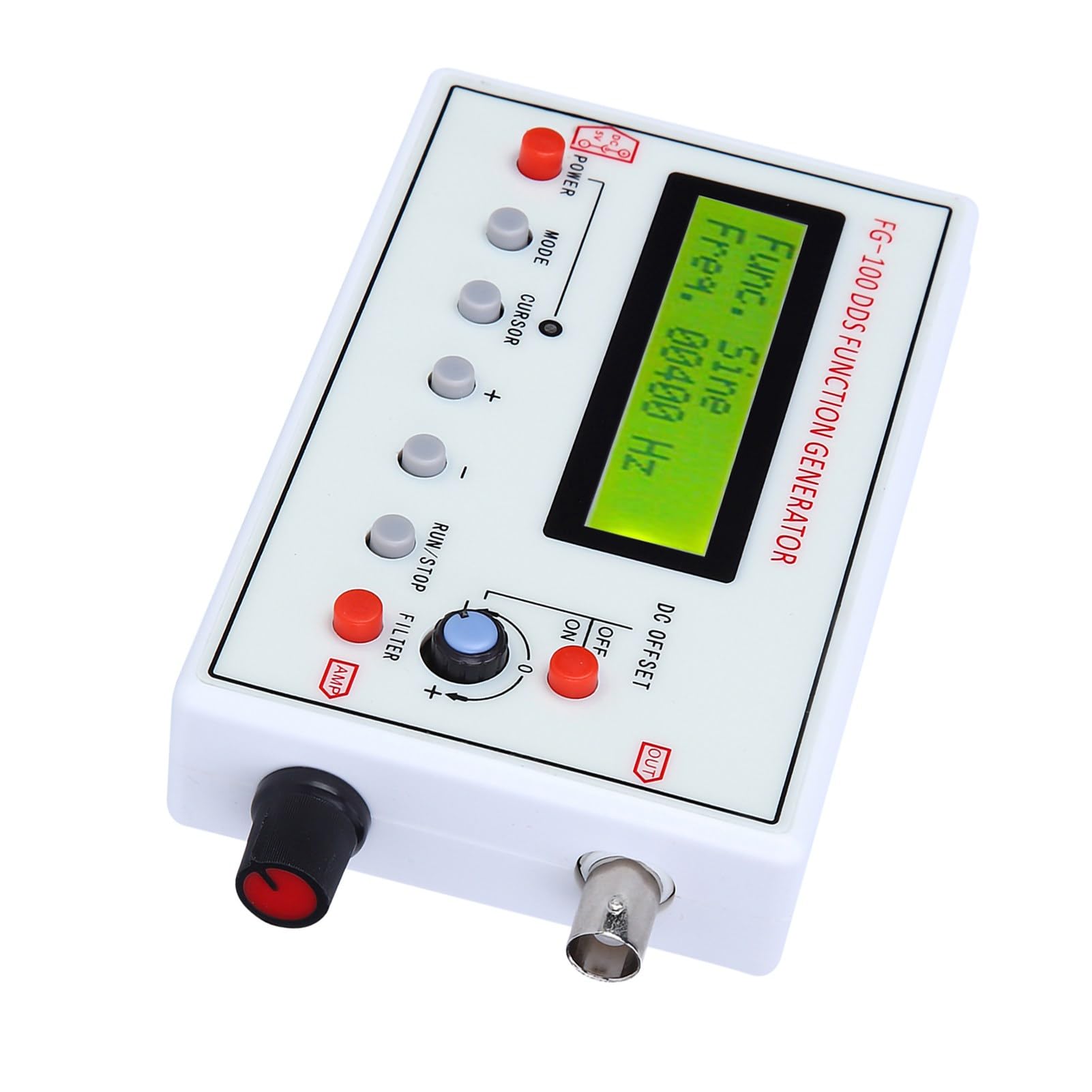 Ejoyous Generador de Funciones DDS, 1Hz-500kHz, Resolución de 1Hz