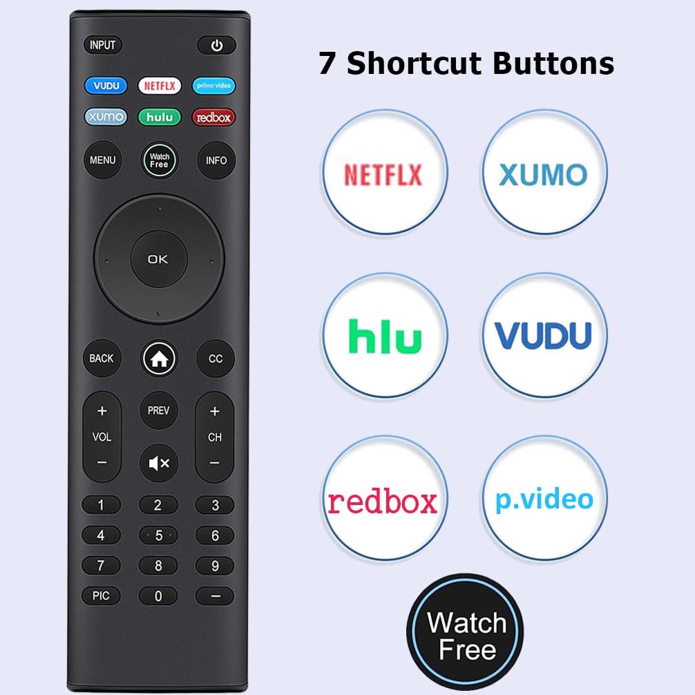 Telecomando universale per Smart TV VIZIO All LED LCD HD 4K UHD HDR Smartcast 3D Smart TV di ricambio per Vizio All Smart TV per Vizio Smart TV (D/E/M/P/PX/V/OLED-Series)