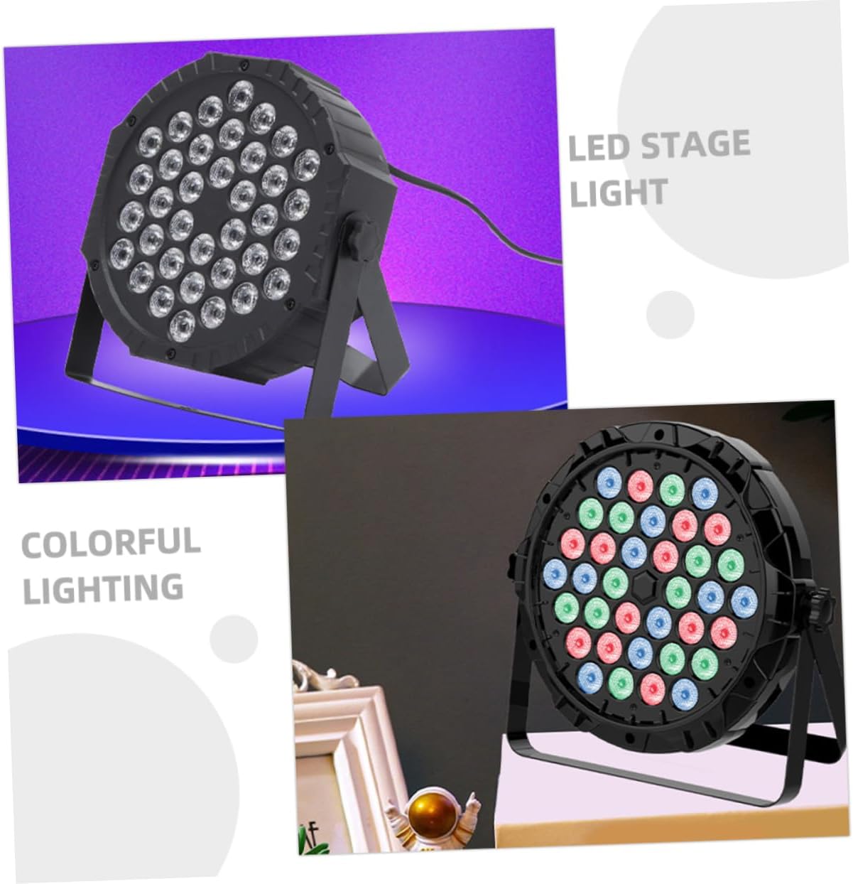 2pcs Led Stage Lights Bar Sound Controlled Performance Lighting for Weddings Parties and Events Us Create Stunning Visual Effects Led Stage Lighting
