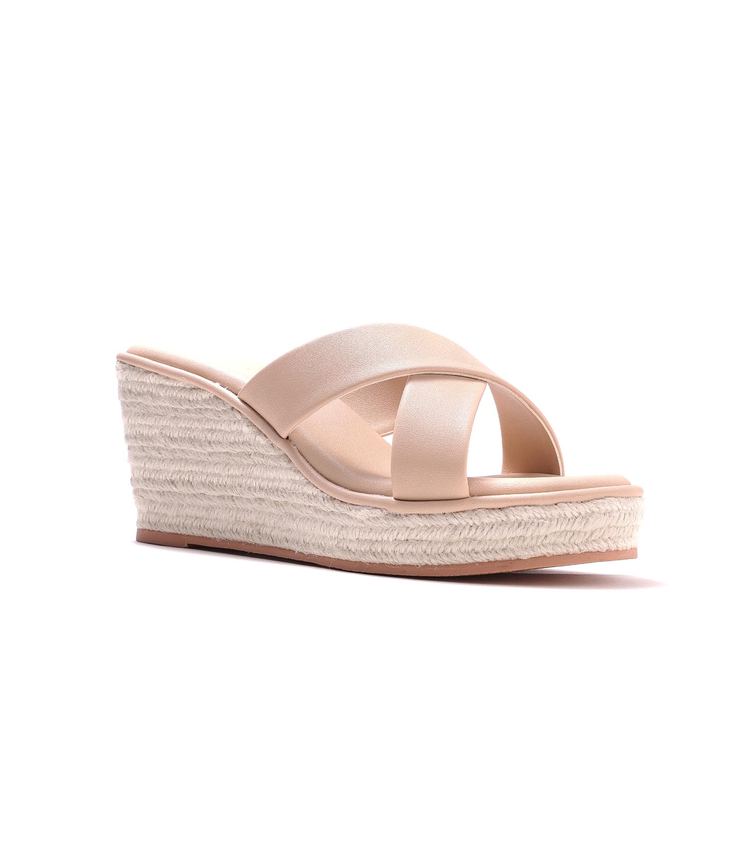 Women's Black Espadrille Wedge Sandals with Crisscross Straps Open Toe Rope-Wrapped Heel Summer Casual Footwear