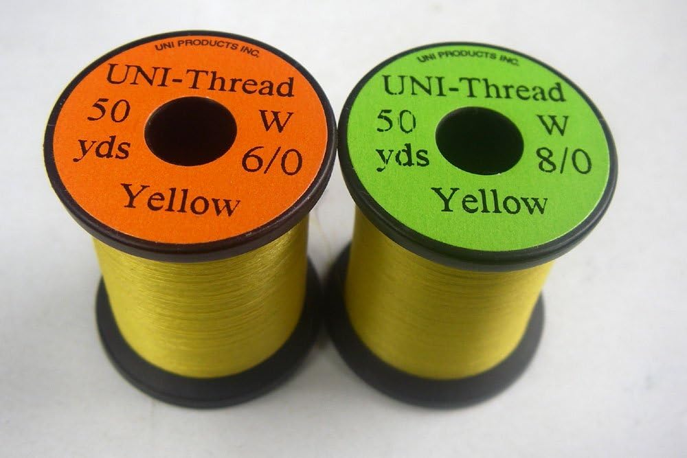 uni 1 x FlyTying Thread Yellow 50 Yards (45,72m) 8/