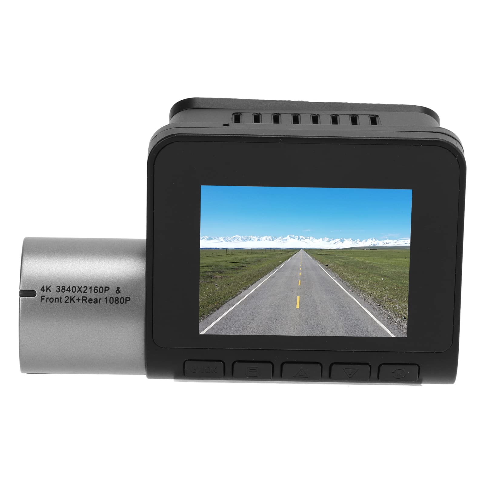 Kamera samochodowa 4K Przedni rejestrator wideo 2K i tylny 1080P z dwoma obiektywami – Super noktowizor z szerokim kątem 170 stopni – Sterowanie za pomocą aplikacji Wi-Fi –