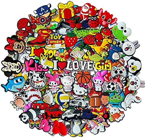 30/50/100Pcs Shoe Charms Random Different Shoe Decoration Croc Charms for Kids