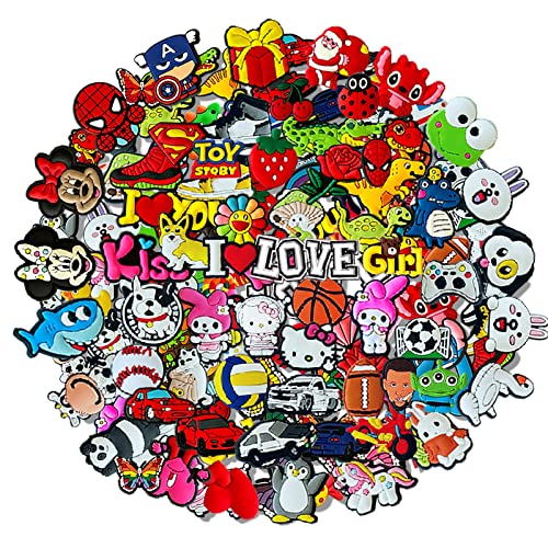 30/50/100Pcs Shoe Charms Random Different Shoe Decoration Croc Charms For Kids #TOP1