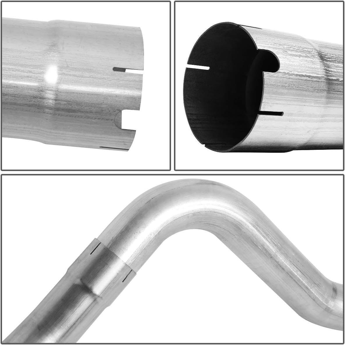 5 Inches Muffler Tip Catback Exhaust System Compatible with Dodge Ram Truck 2500 3500 6.7L Diesel 10-12