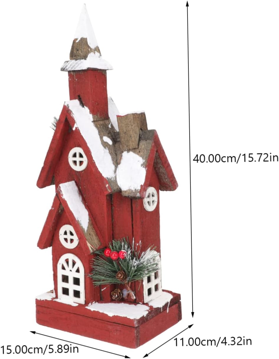 Small House Christmas Decoration for Festive Landscape Adornment for Holiday Home Decor and
