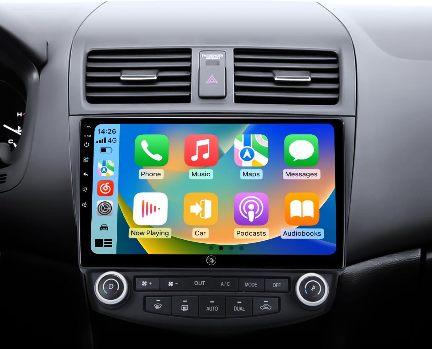 AINAVI 10.2" Android Car Stereo for Honda Accord 7th Gen (2003–2007) with Wireless CarPlay Android Auto and 1080P Backup Camera