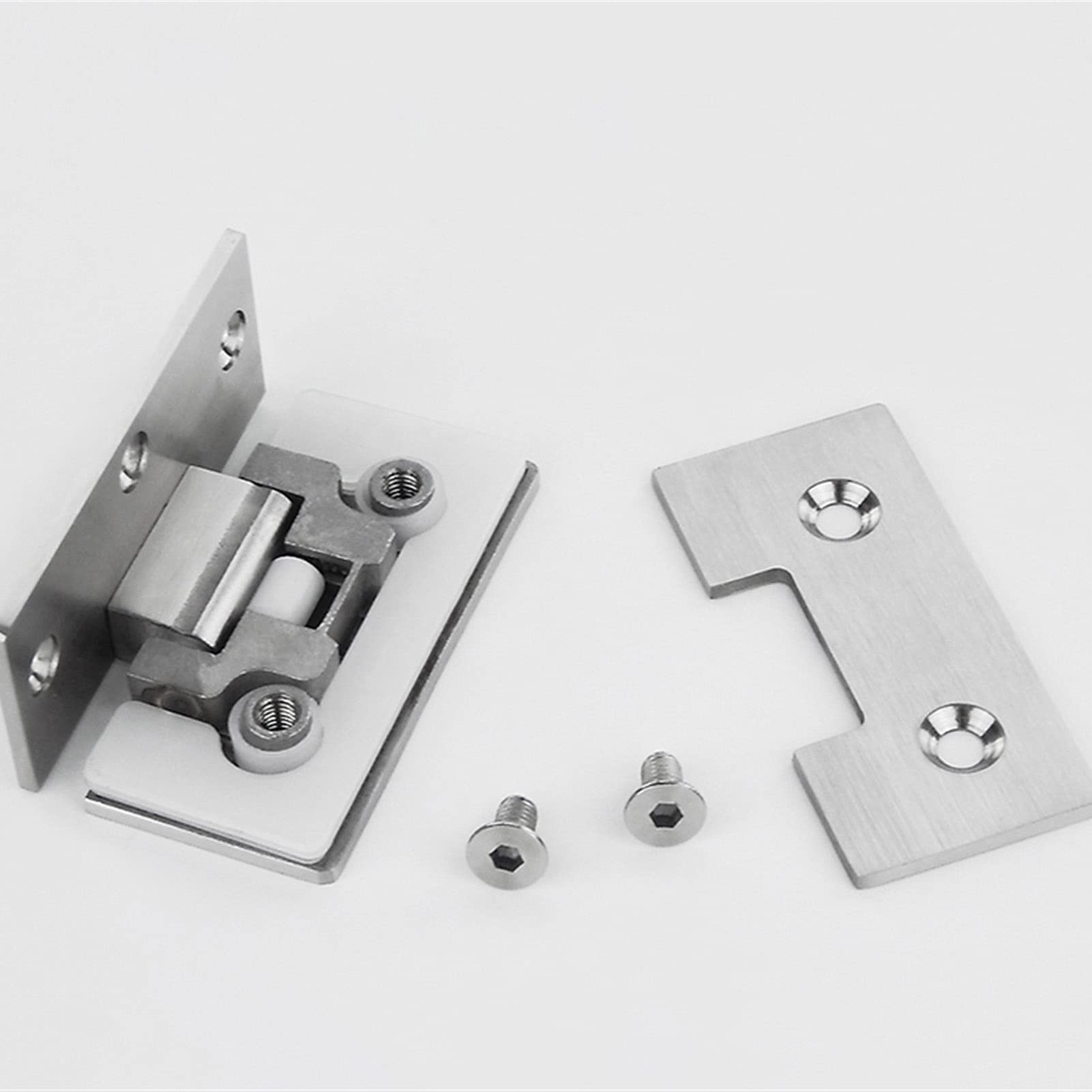 Glazen deur scharnier verstelbaar glas/wand RVS kopen