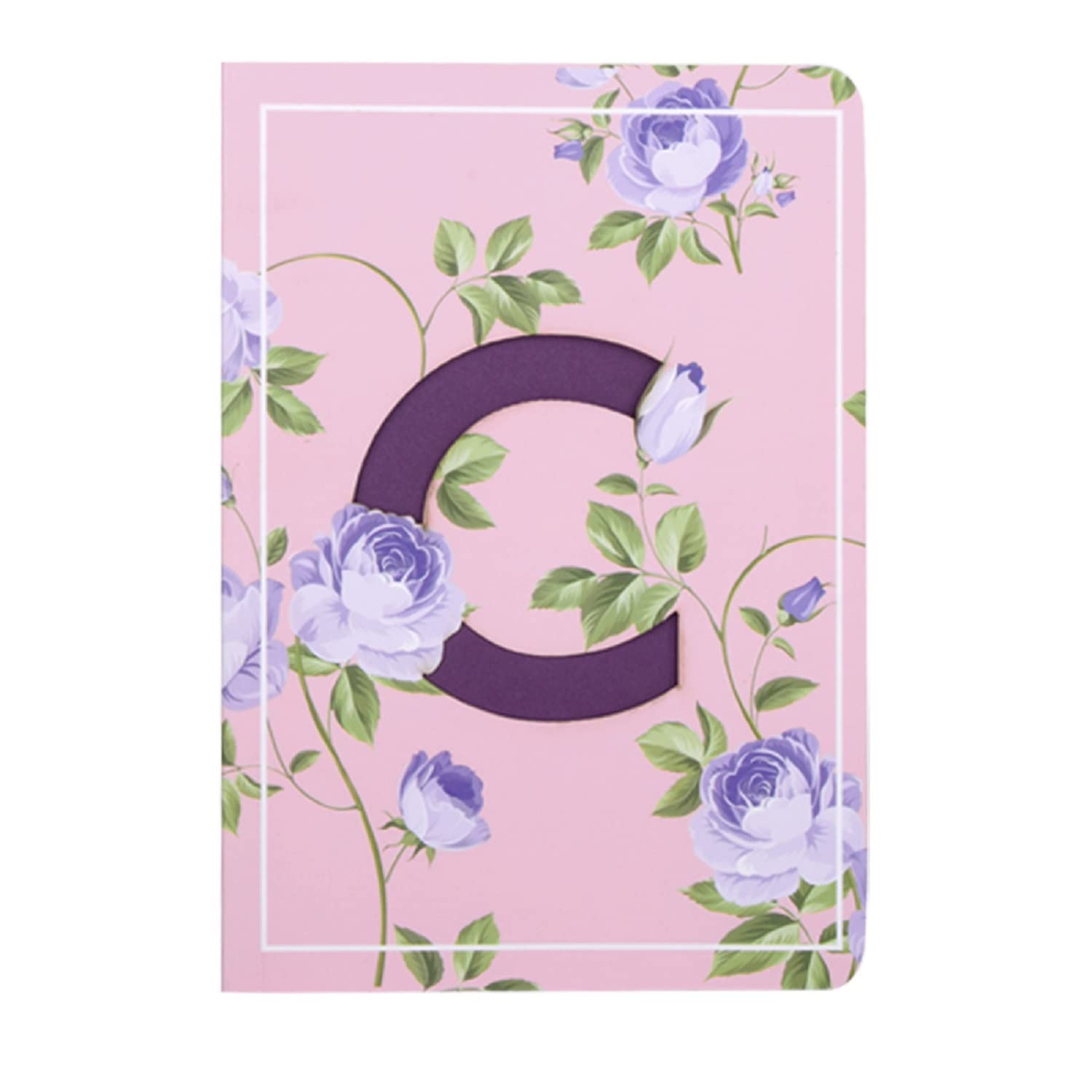 DOODLE Initial C Lasercut Diary Notebook, B6 (6.69 X 4.72 X 0.5 Inches), 192 Pages, 80 GSM, Birthday gift for Girls