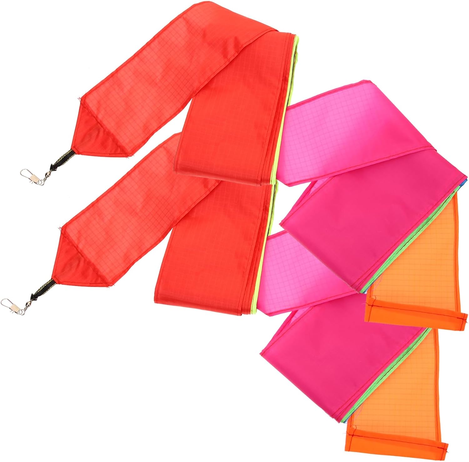 GALPADA 2pcs Rainbow Kite Tails Nylon Cloth Streamers for Outdoor Kites