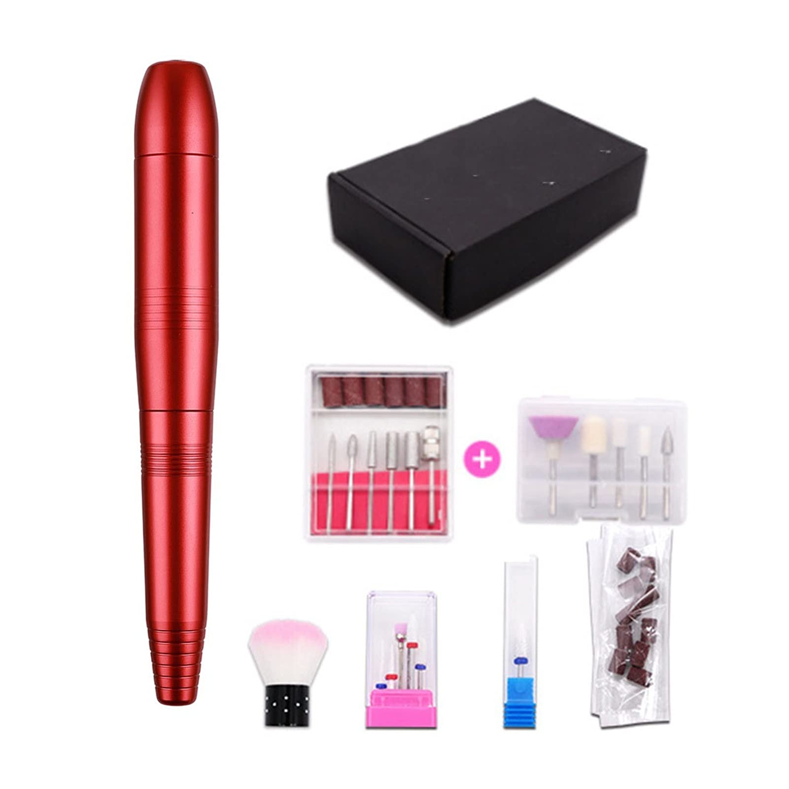 Trapano per Unghie Elettrico 20000 RPM Trapano per Unghie Elettrico Penna per Tutti i Gel Rimozione di Nail Art Manipolo per levigatura delle Unghie con Kit di Trapano per Unghie Multifunzionale USB