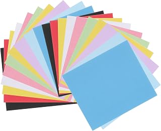 DMiotech 50 Sheets 3.9x3.9 Inch Origami Paper Large, 10 Colors 70gsm Square Origami Paper Easy Fold Double Sided Colored Paper for DIY Arts and Crafts