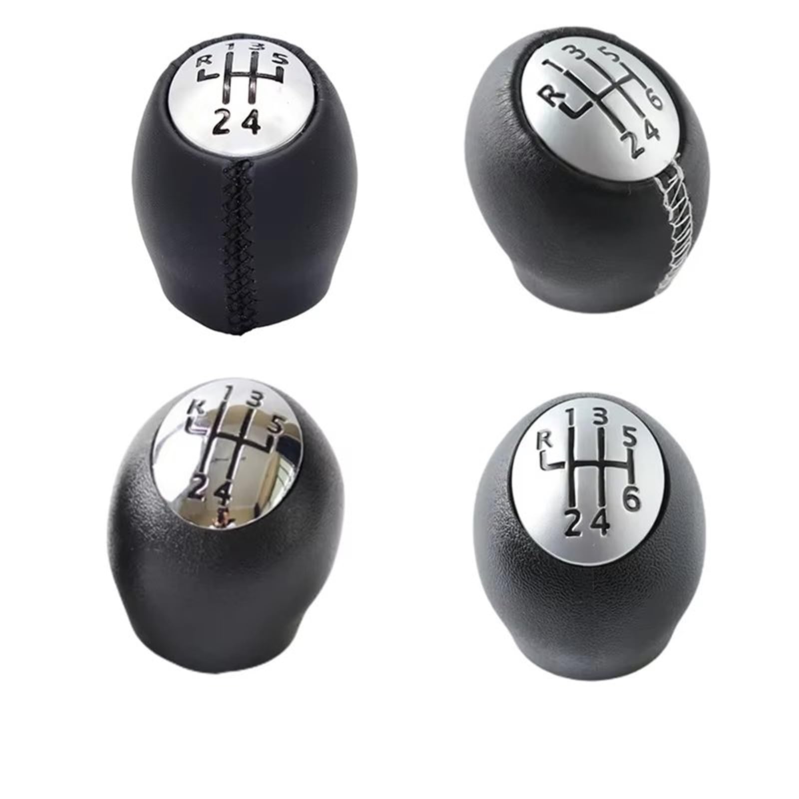 Schaltknauf Für Manuelle 6-Gang-Schaltung - Schwarz Mit Stoffbezug
