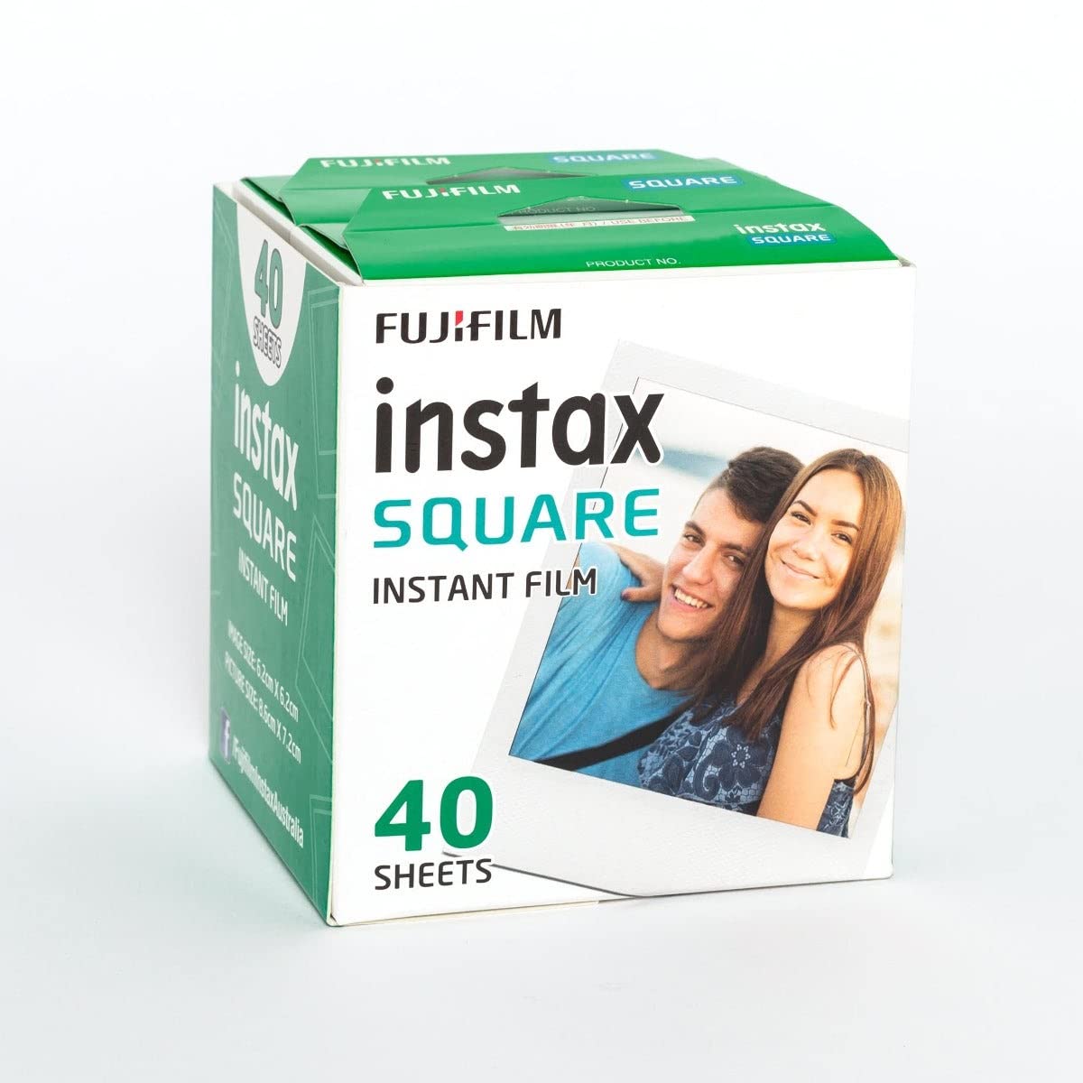 Instax Fujifilm Square Film, Weiß, 40 Stück