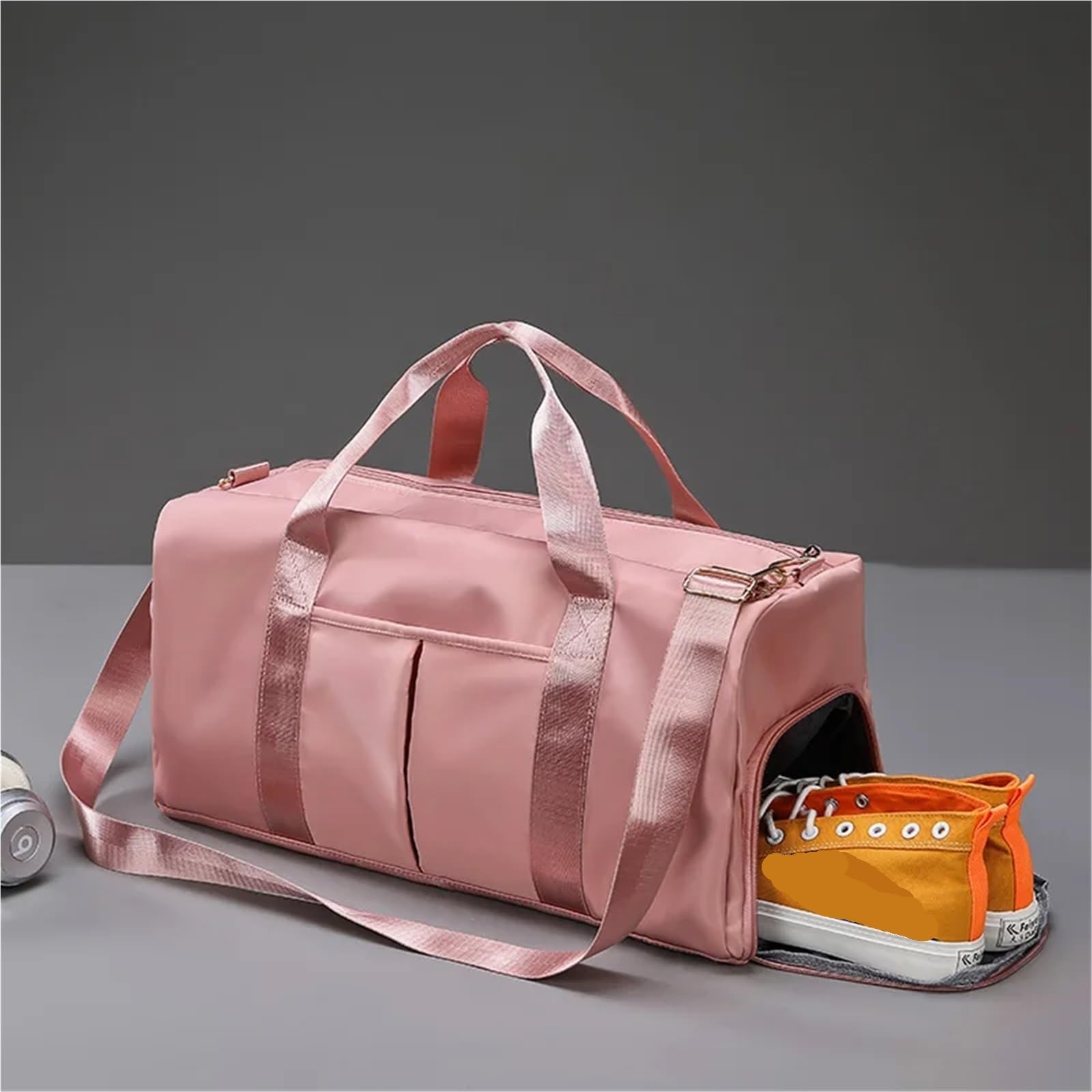 Borsa da palestra Uomo Donna Allenamento Fitness Nuoto Viaggio Bagagli Borsa Yoga Borsa a tracolla Scarpe Conservazione Impermeabile Separazione bagnata(Black)