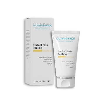 Perfect Skin Peeling 1.7 fl oz - Mild Facial Skin Peeling - Removes Excess Sebum & Skin Particles - with Vitamin E & Apricot Kernel Oil - Face Peeling - Skin Care - Dr. Schrammek