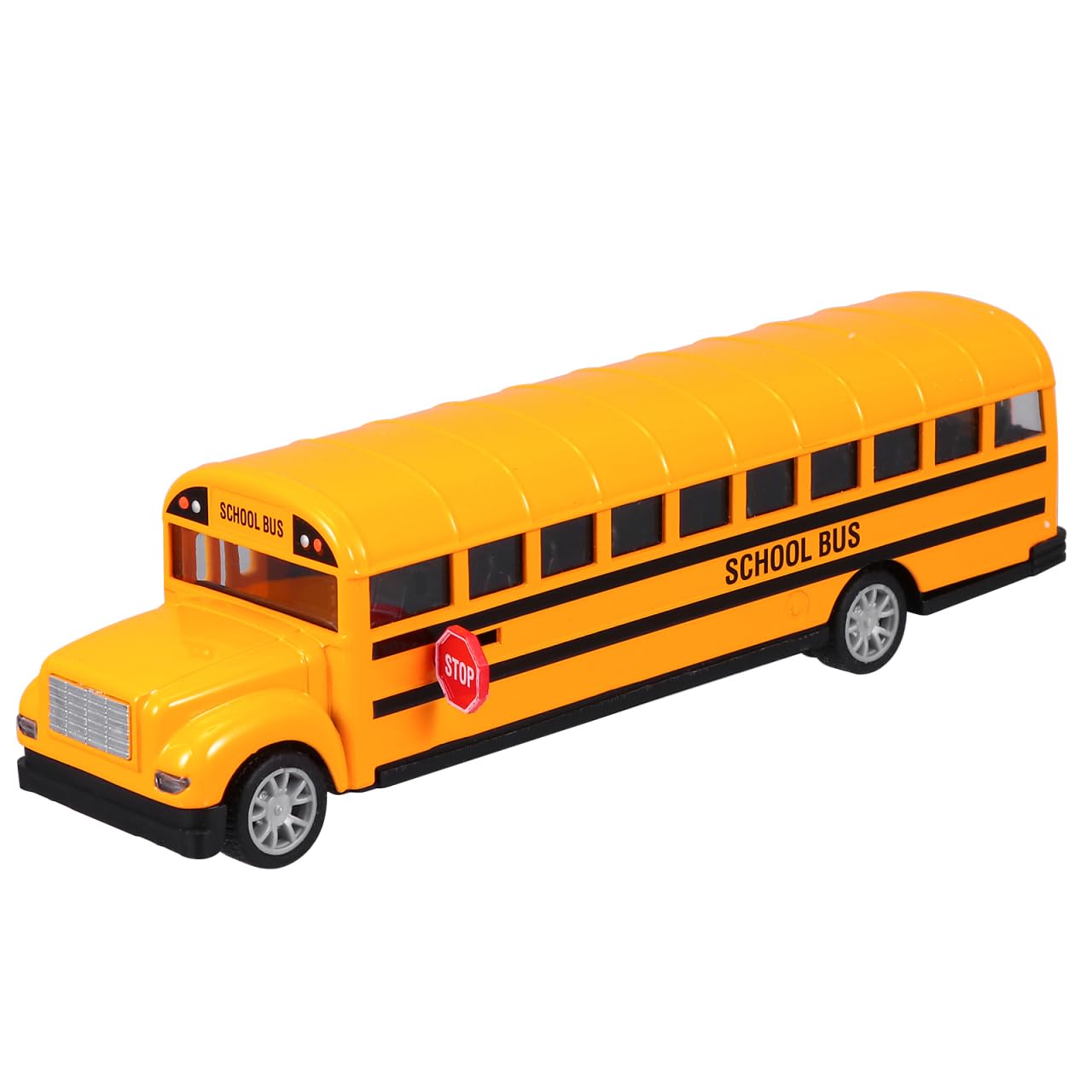NUOBESTY Schulbus Spielzeug Groß Pull Back Modell Bus 1:24 Legiertes Kinderspielzeug Ohne Batterie Für Kinder Hände Feinmotorik Training Und KinderhäNde Geschenk