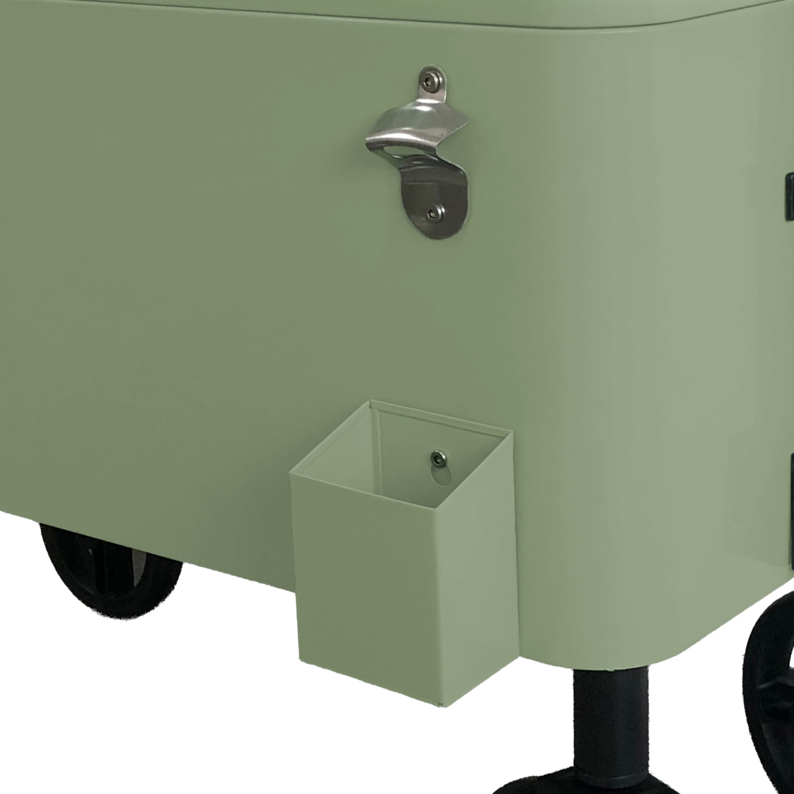 AXI Retro Cooler Vert | Réfrigérateur De Boissons Mobile pour L’Extérieur/Le Jardin | Glacière 76 Litre